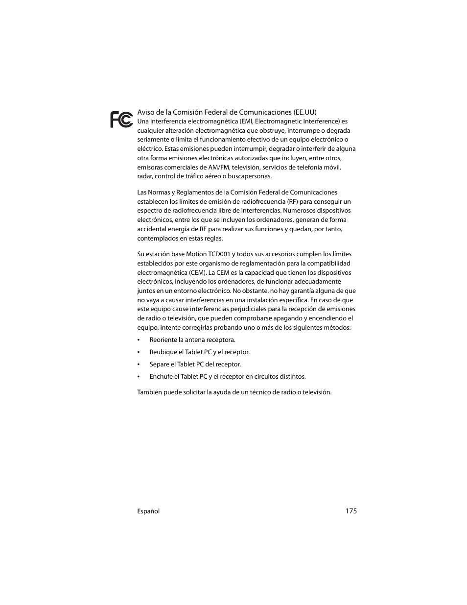 Motion Computing J3400 MDC001 User Manual | Page 175 / 183