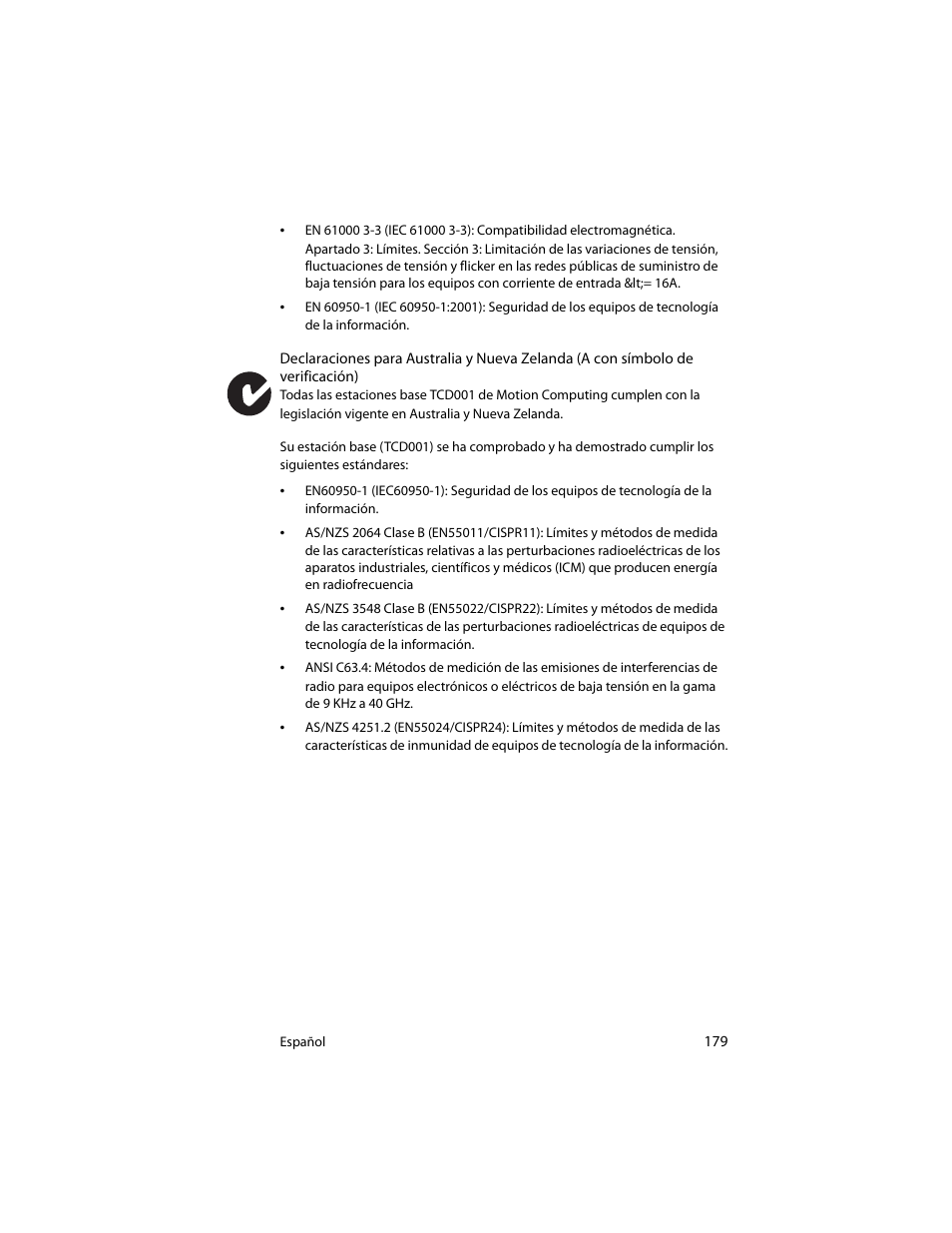Motion Computing J3400 MDC001 User Manual | Page 179 / 183