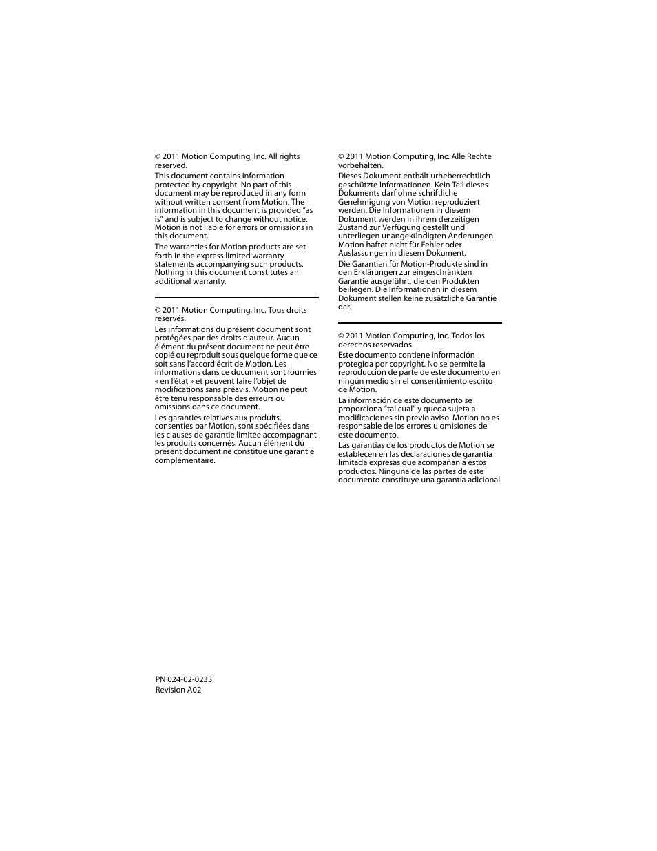 Motion Computing J3400 MDC001 User Manual | Page 2 / 183