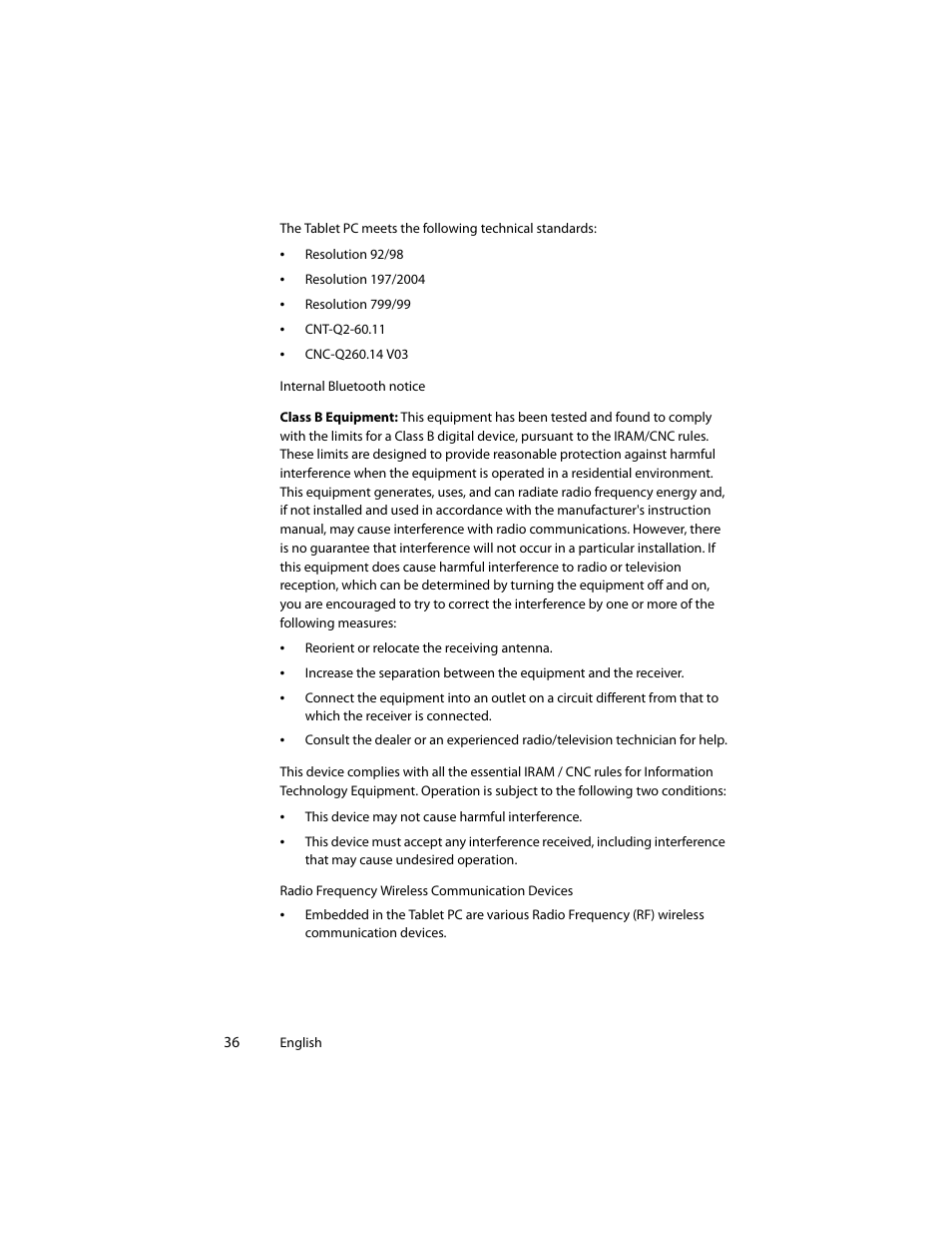 Motion Computing J3400 MDC001 User Manual | Page 36 / 183