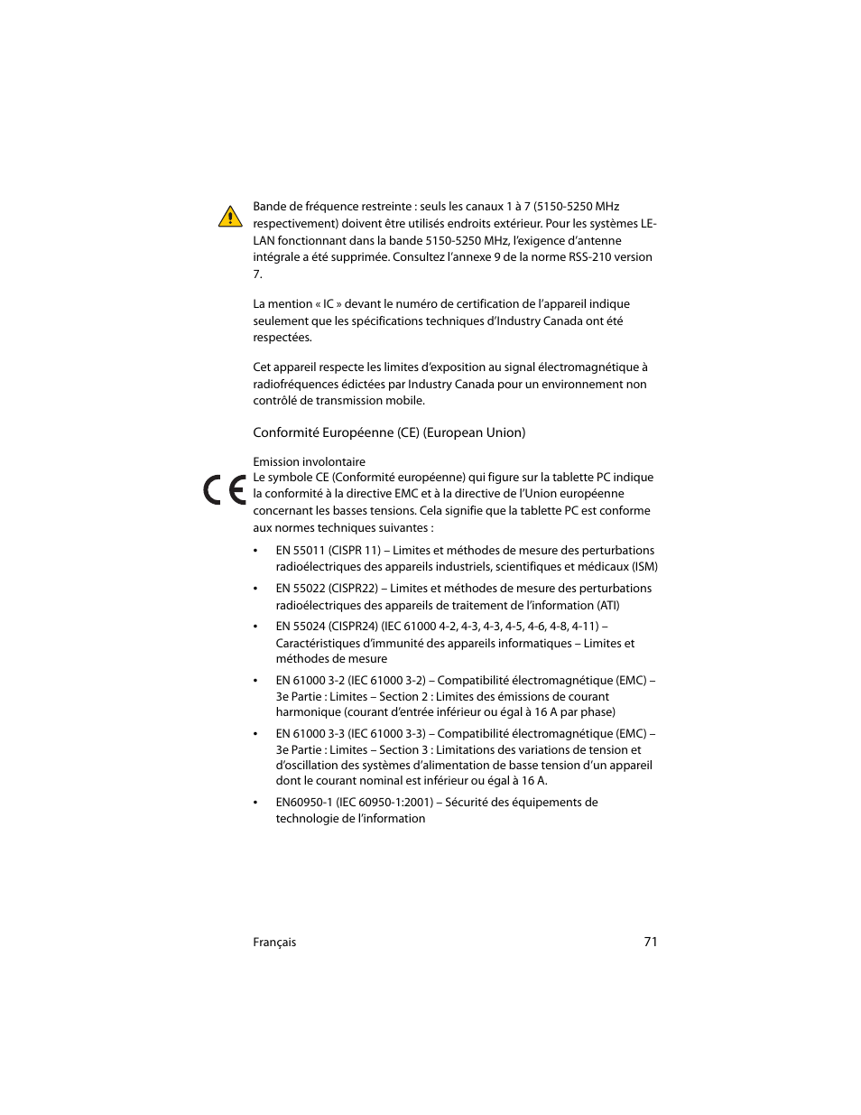 Motion Computing J3400 MDC001 User Manual | Page 71 / 183
