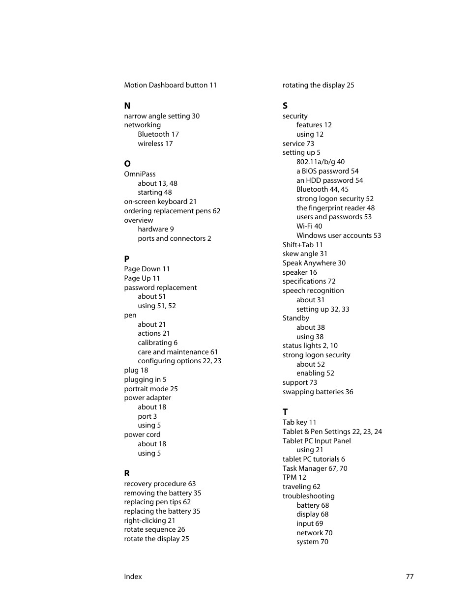 Motion Computing MOTION C5 User Manual | Page 85 / 86