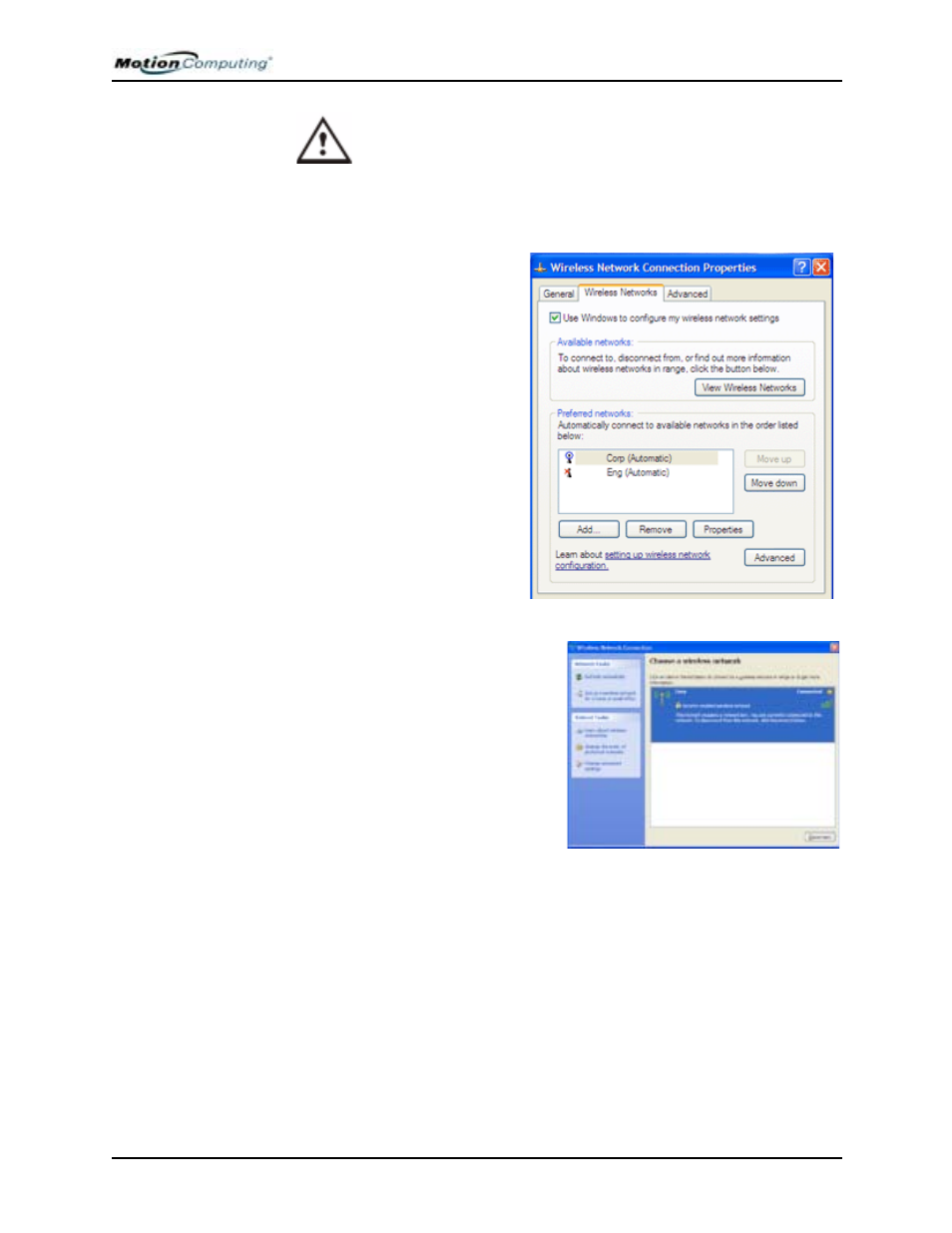 Motion Computing M1400 User Manual | Page 58 / 105