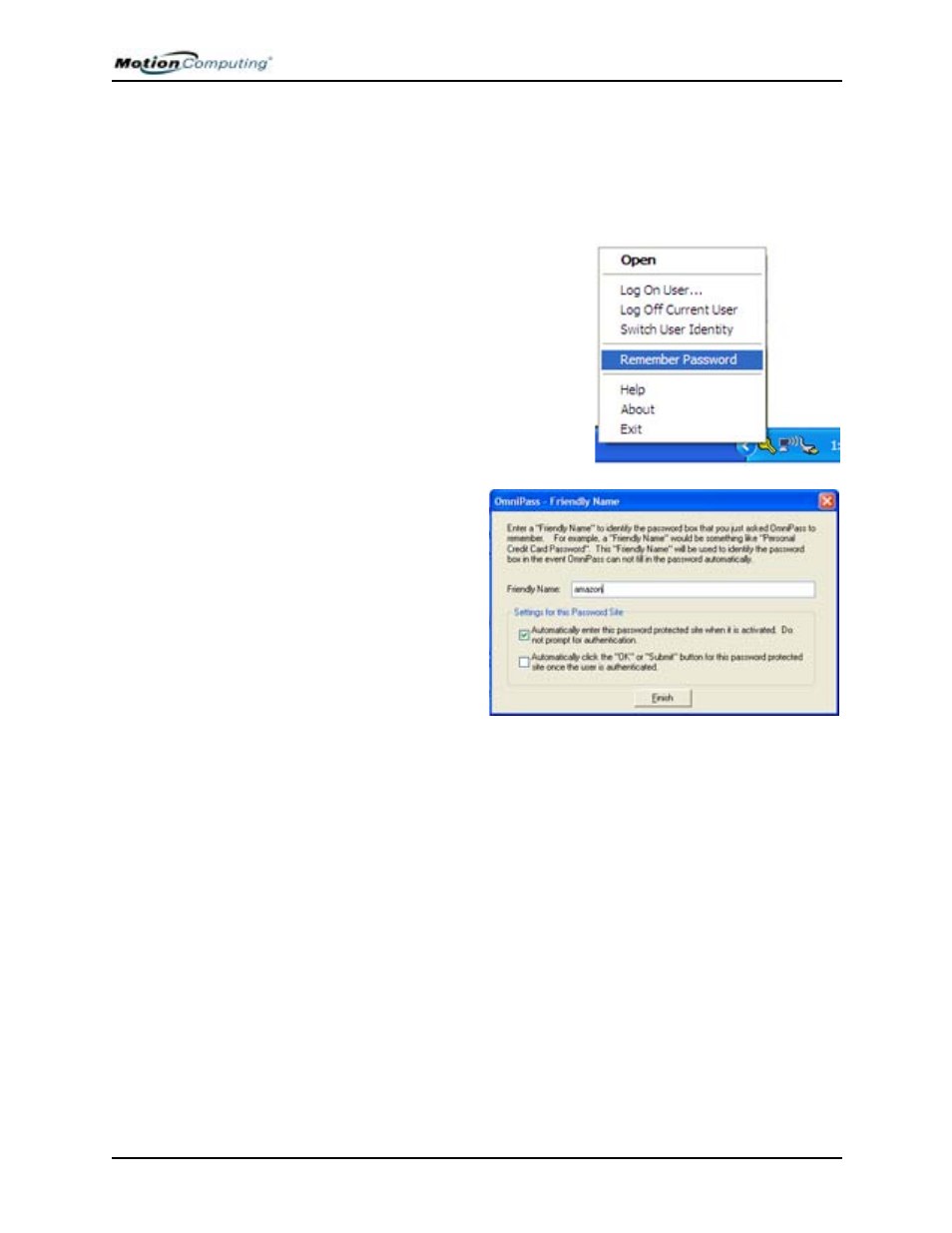 Motion Computing M1400 User Manual | Page 89 / 105