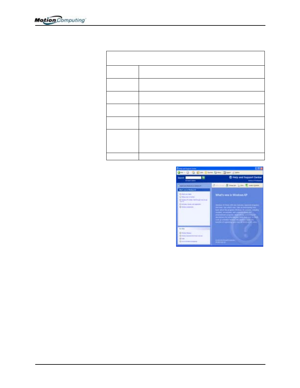 Windows xp tablet pc edition | Motion Computing M1200 User Manual | Page 30 / 84
