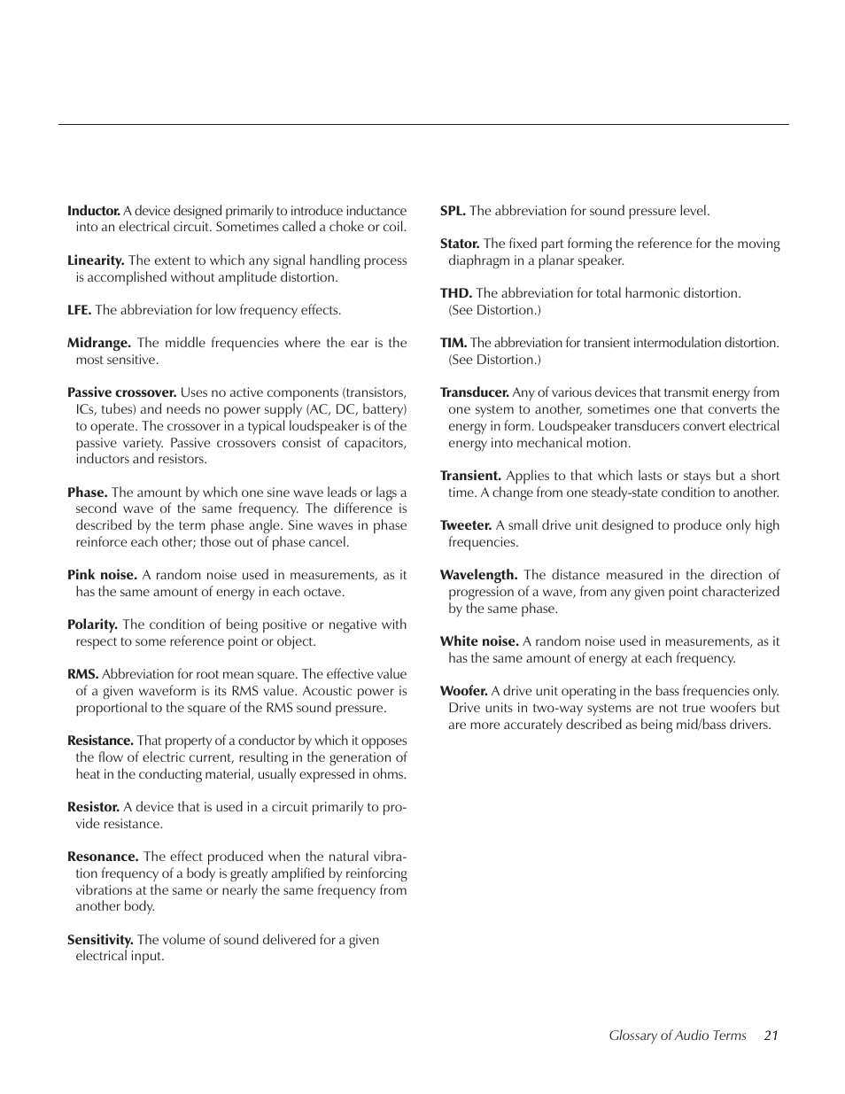 MartinLogan Depth subwoofer User Manual | Page 21 / 24