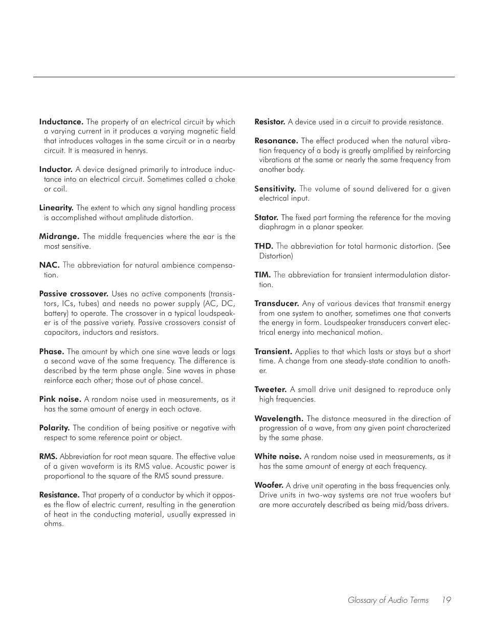 MartinLogan Vignette On-Wall/Off-Wall Loudspeaker User Manual | Page 19 / 20