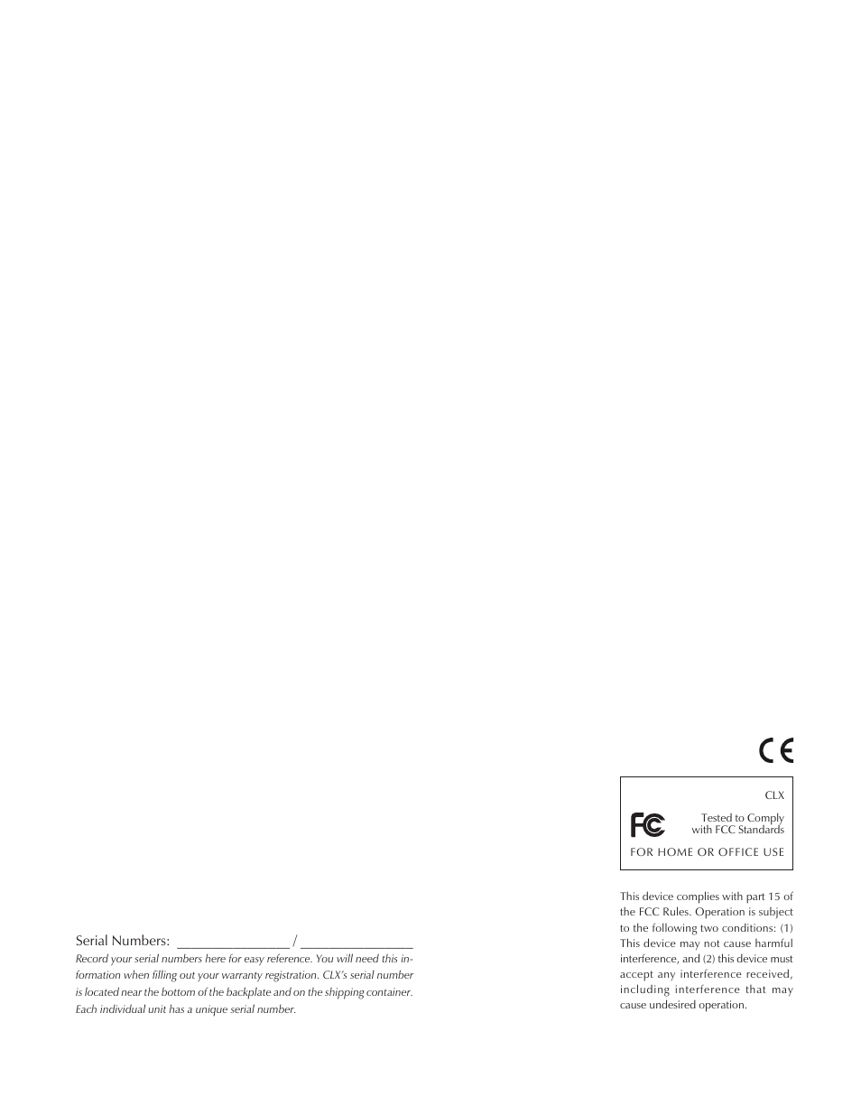 MartinLogan CLX User Manual | Page 2 / 28