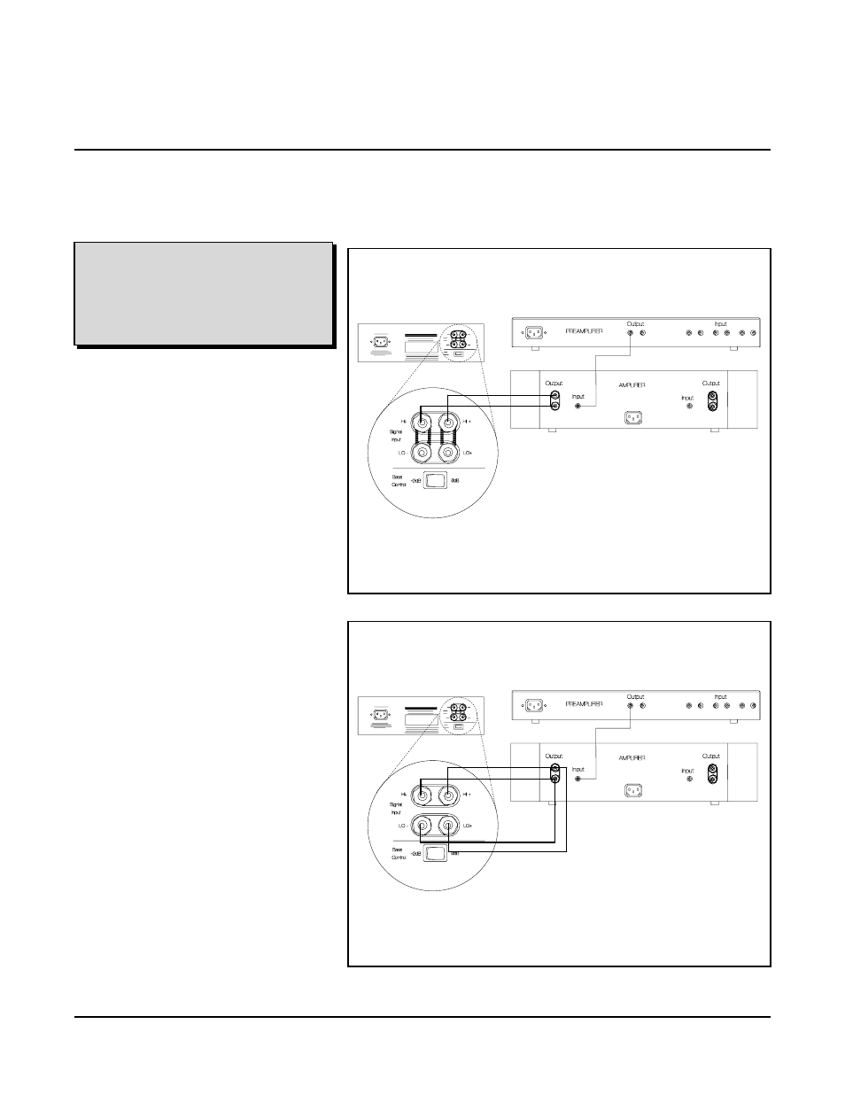 Standard connection, Bi-wire connection | MartinLogan Sequel II User Manual | Page 11 / 28