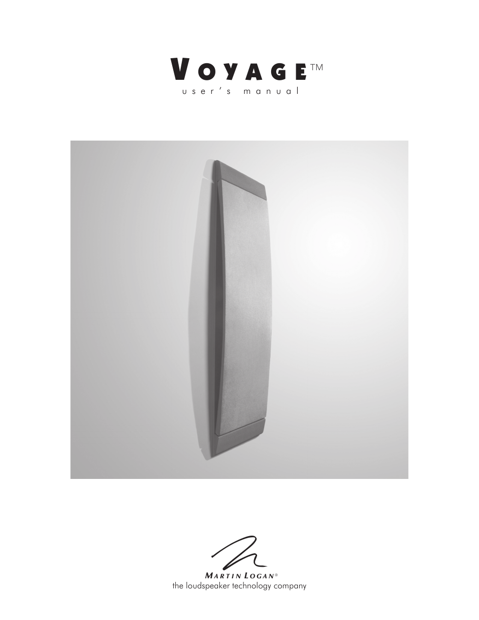 MartinLogan ESL Series Voyage User Manual | 16 pages