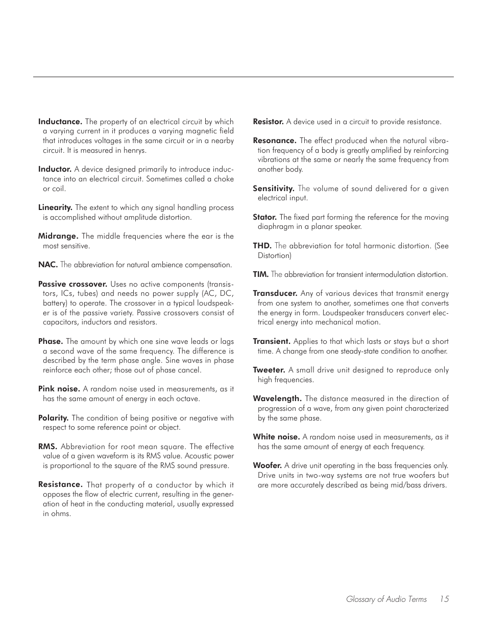 MartinLogan ESL Series Voyage User Manual | Page 15 / 16