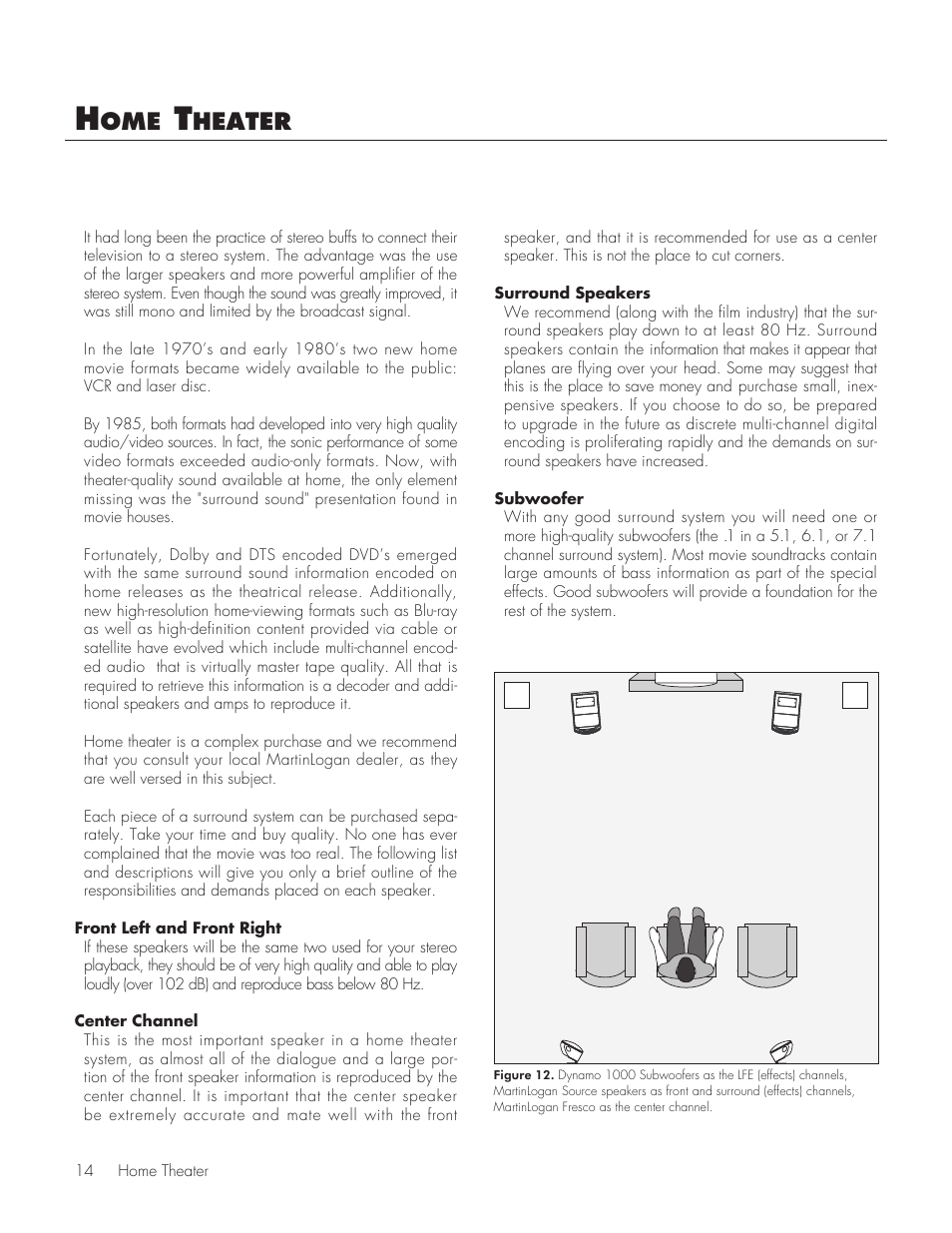 Heater | MartinLogan 1000 User Manual | Page 14 / 20