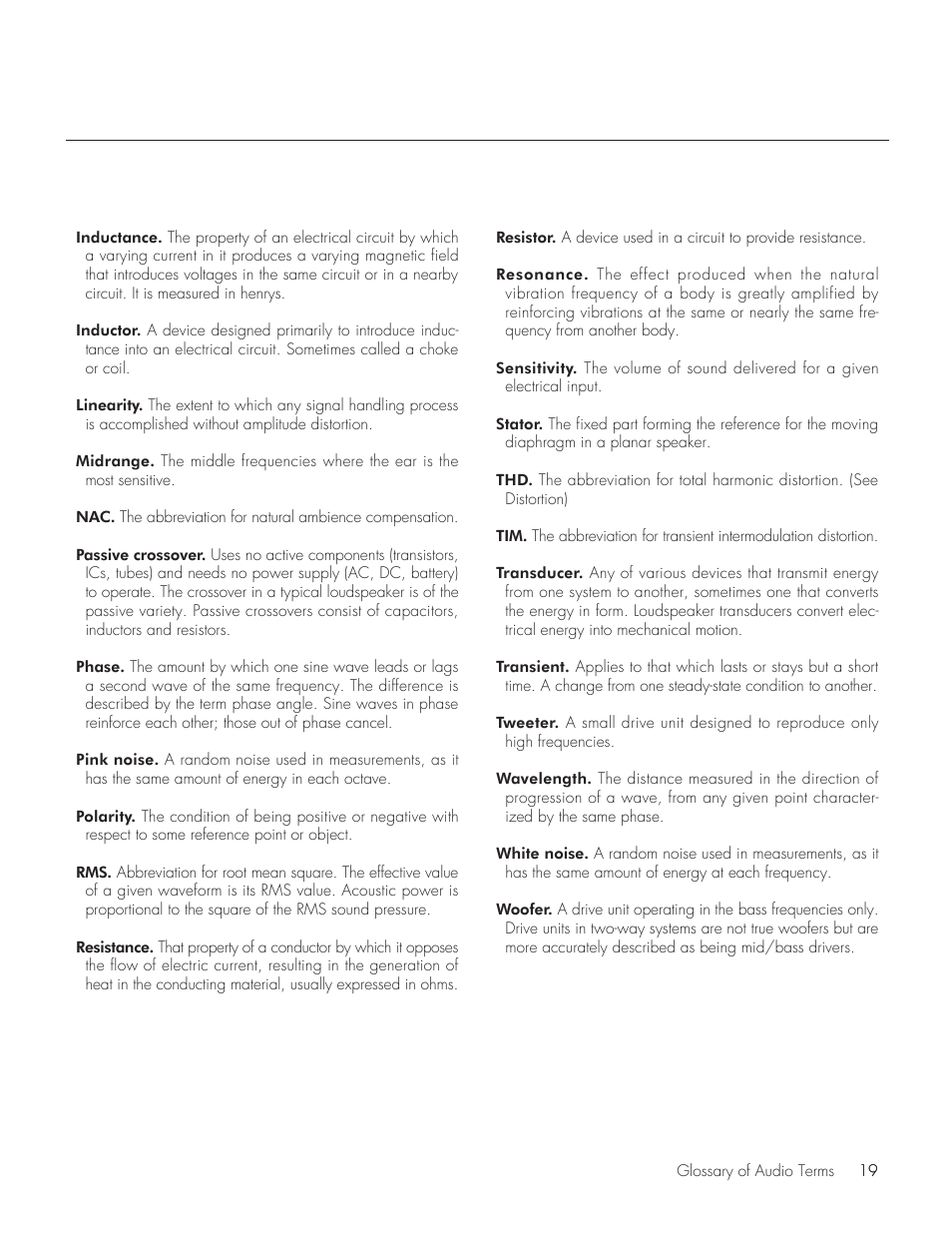 MartinLogan 1000 User Manual | Page 19 / 20