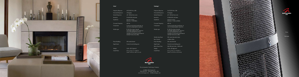MartinLogan Vista Vantage User Manual | Page 6 / 6