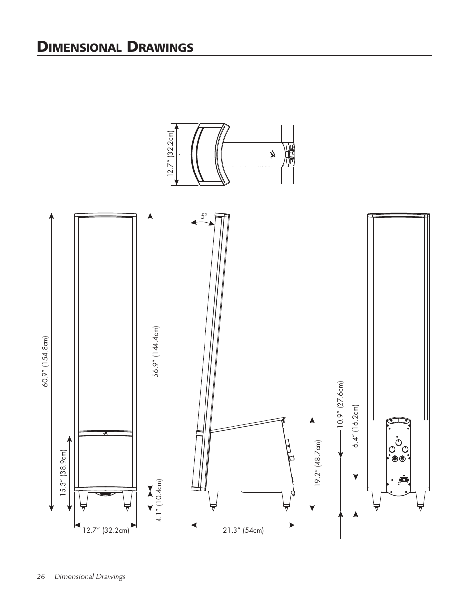 Imensional, Rawings | MartinLogan Xstat Summit X User Manual | Page 26 / 28