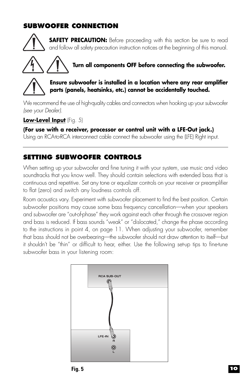 MartinLogan MLT-1 User Manual | Page 11 / 20