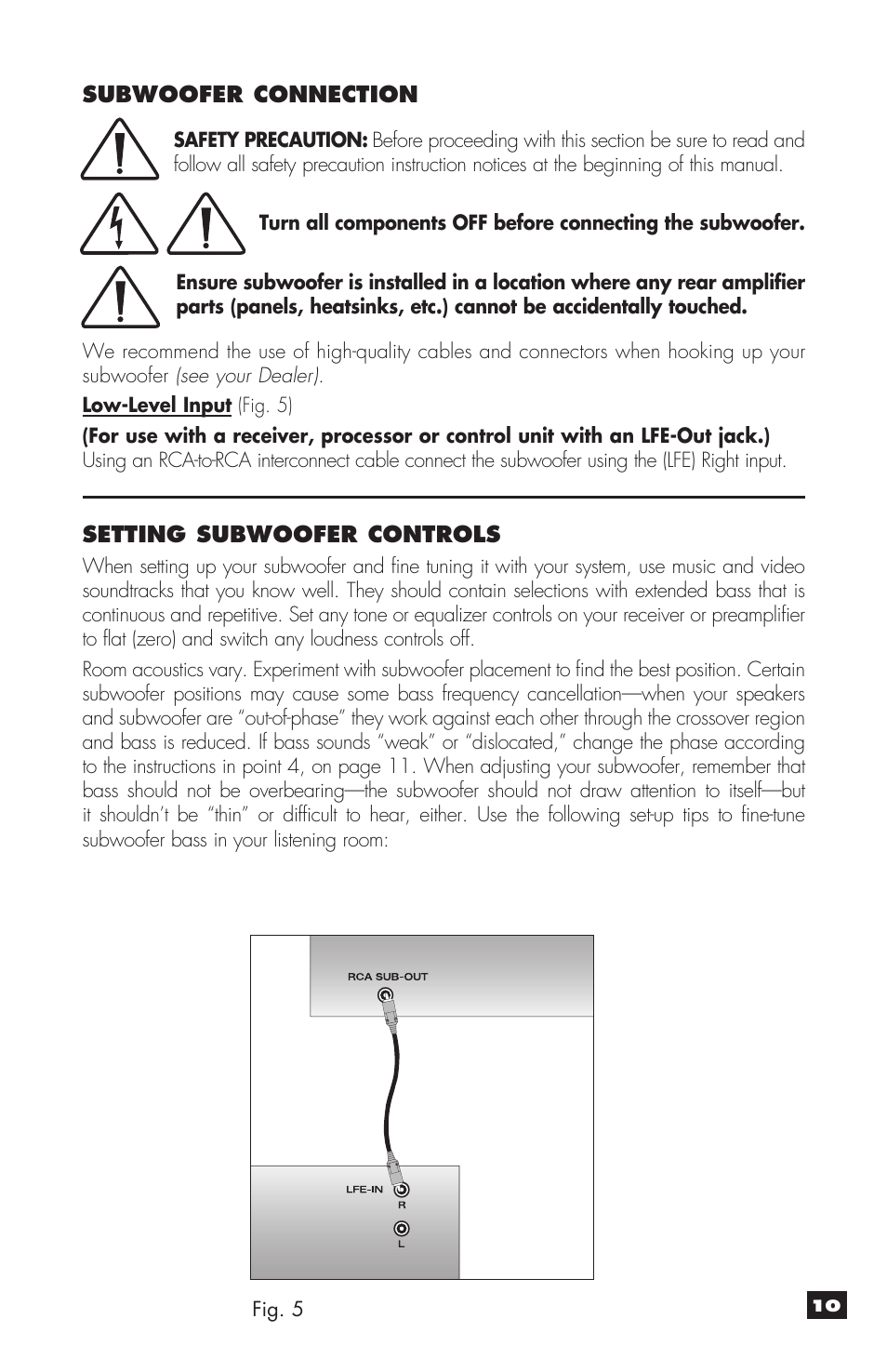MartinLogan MLT-2 User Manual | Page 11 / 20