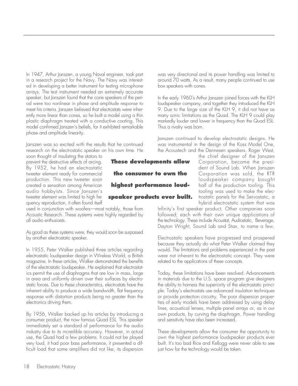 MartinLogan Purity Fully Powered Hybrid Electrostatic Loudspeaker User Manual | Page 18 / 28