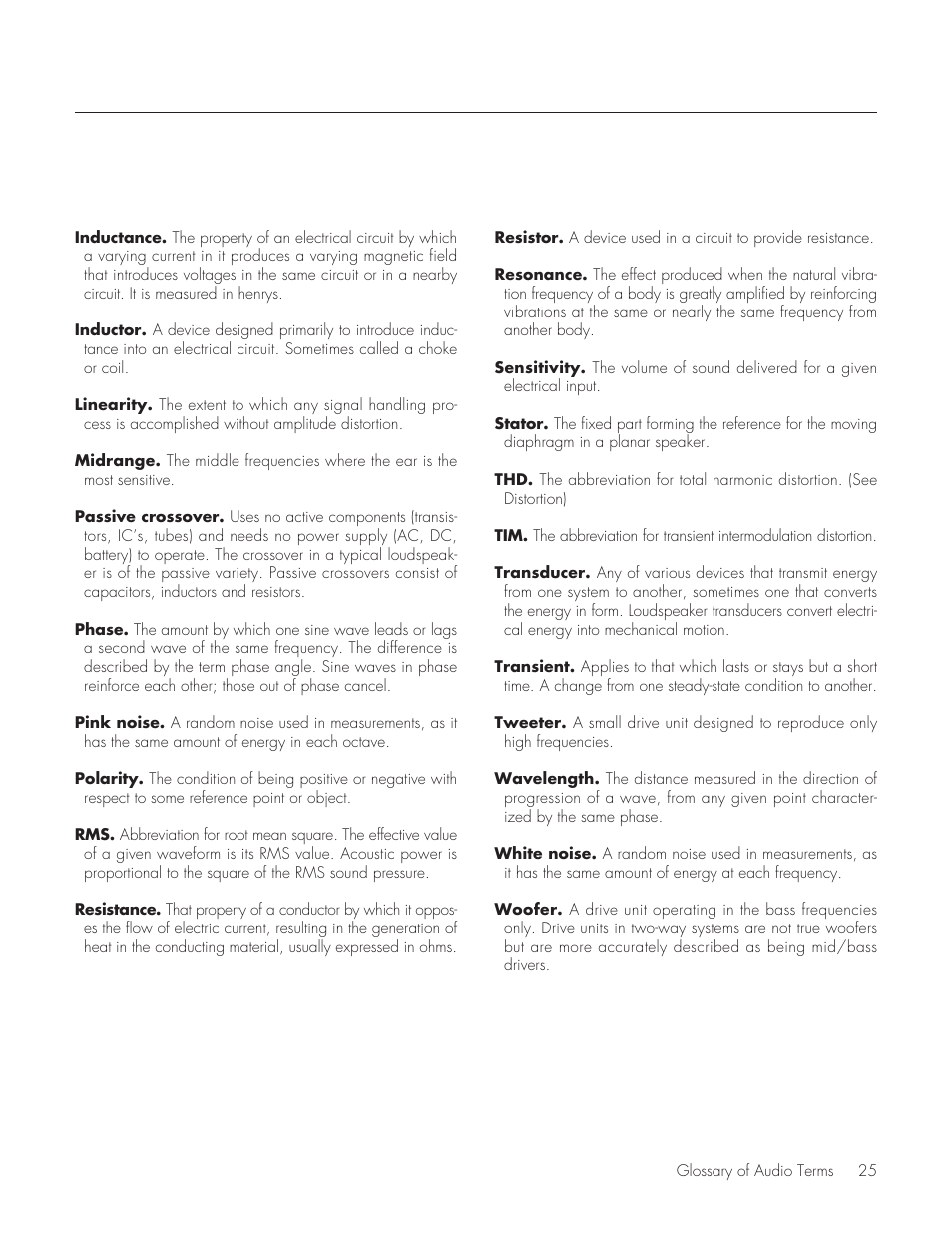 MartinLogan Purity Fully Powered Hybrid Electrostatic Loudspeaker User Manual | Page 25 / 28