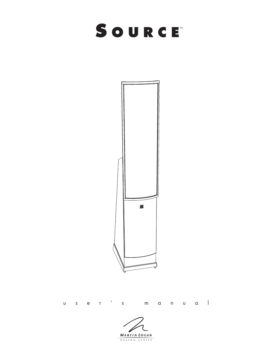 MartinLogan Source Speakers User Manual | 28 pages