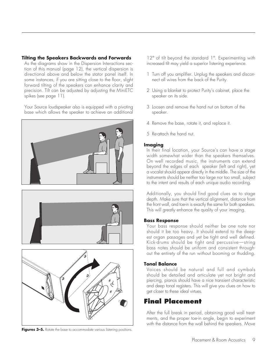 Final placement | MartinLogan Source Speakers User Manual | Page 9 / 28