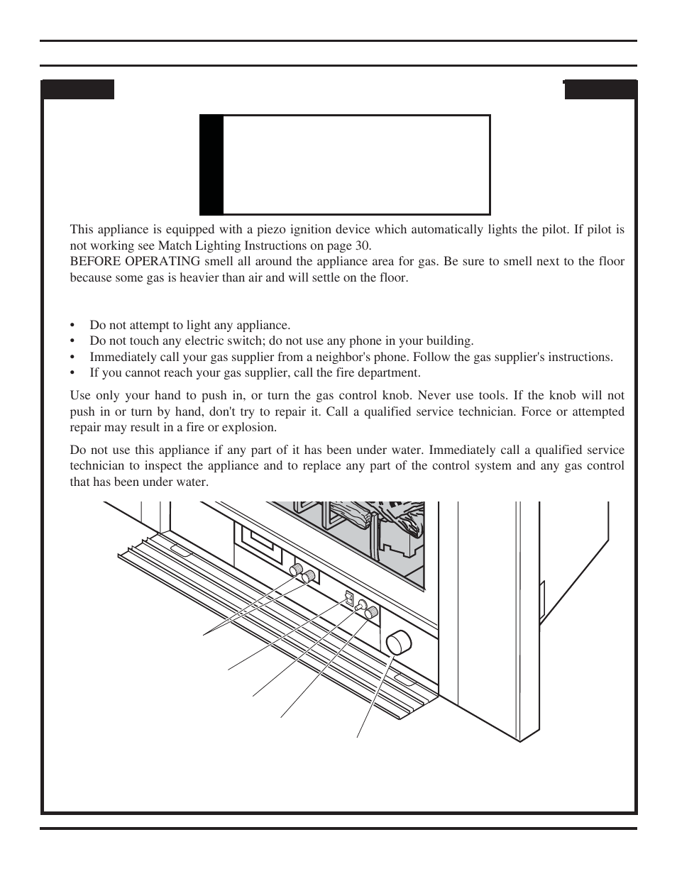 For your safety read before lighting | MartinLogan VENT-FREE FIREPLACE SYSTEMS 33ISDG User Manual | Page 28 / 40