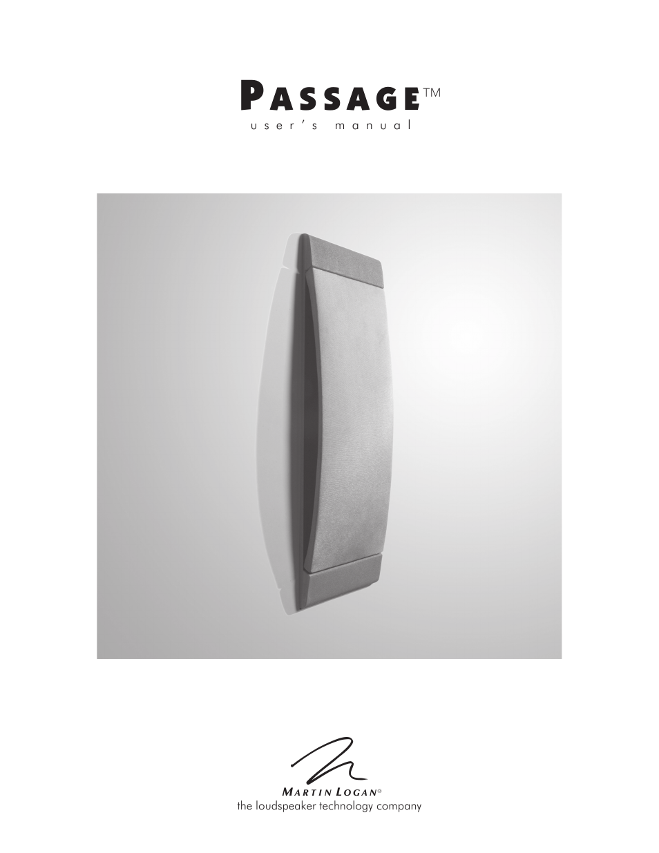 MartinLogan PASSAGE TM User Manual | 16 pages