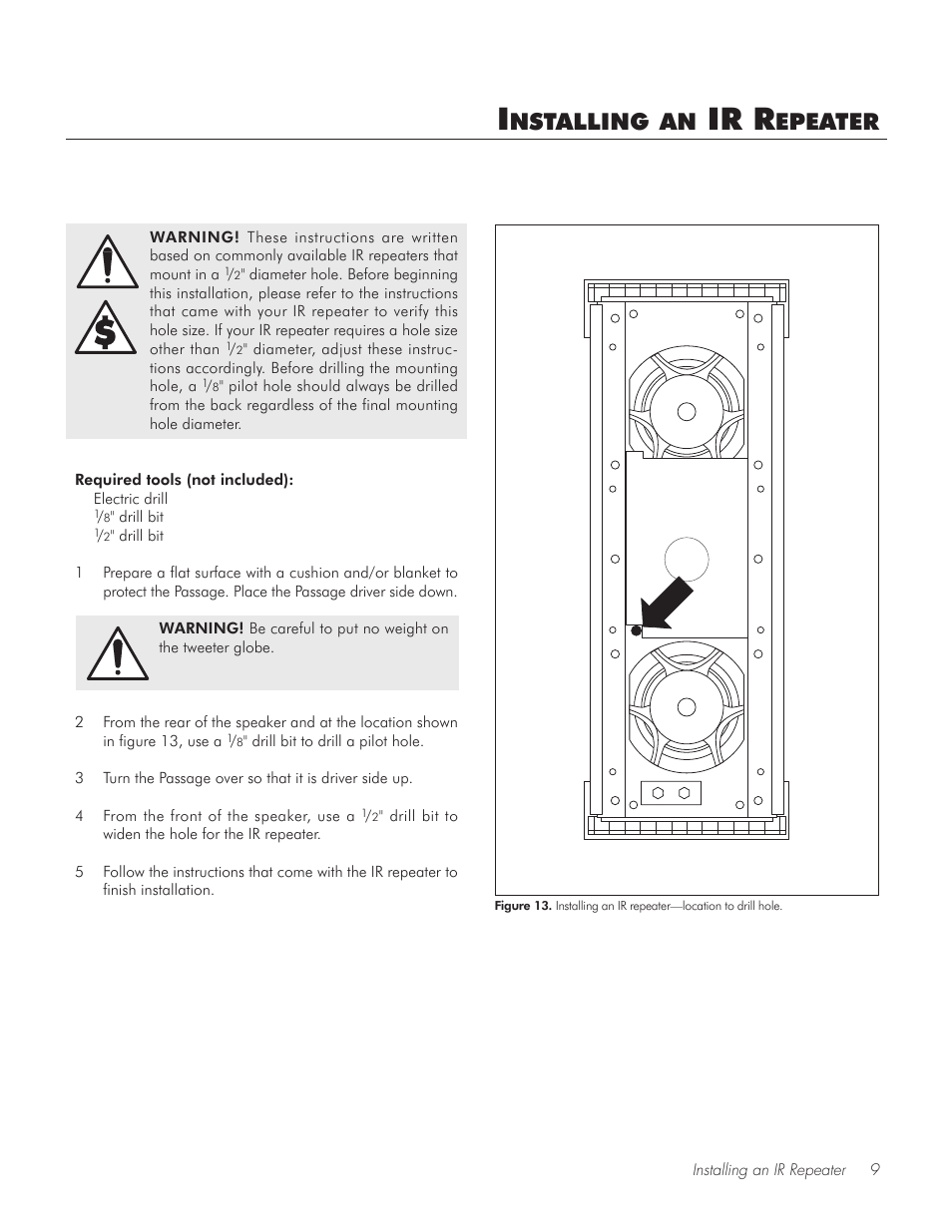 Installing an ir repeater, Ir r, Nstalling | Epeater | MartinLogan PASSAGE TM User Manual | Page 9 / 16
