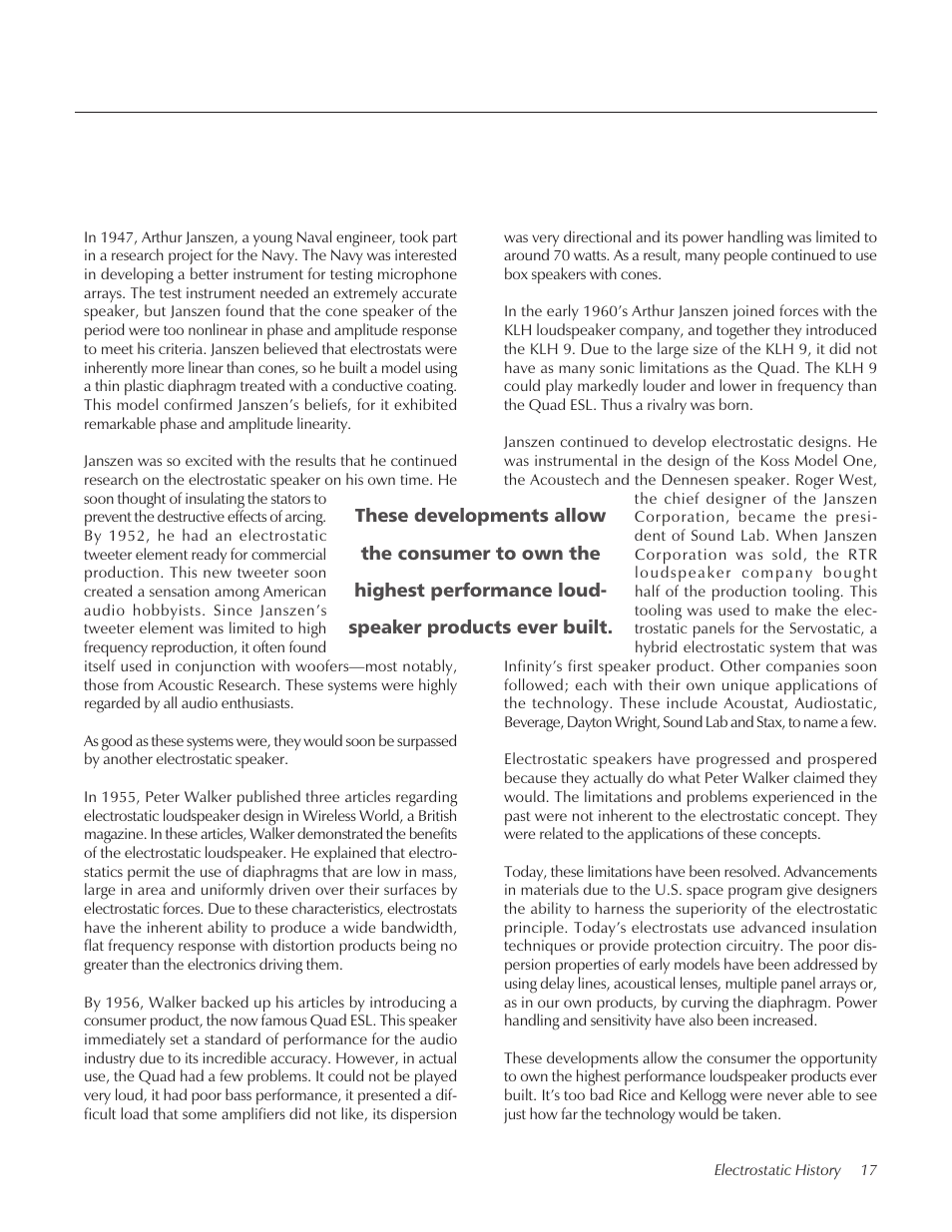 MartinLogan STAGECenter Channel Speaker User Manual | Page 17 / 28