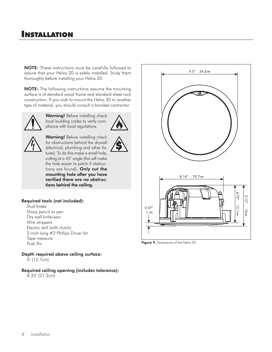 Nstallation | MartinLogan 20 User Manual | Page 4 / 12