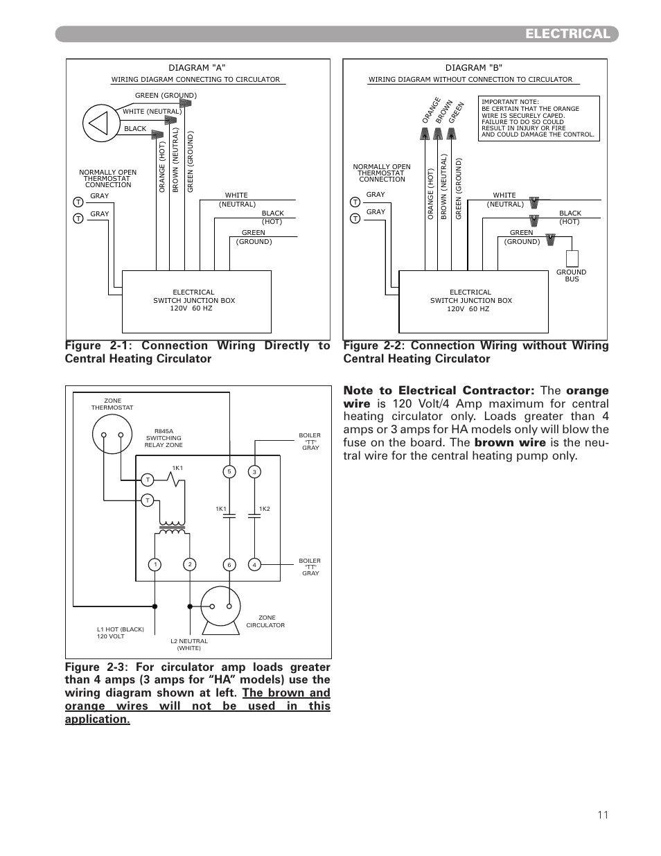 Electrical | Munchkin HIGH EFFICIENCY HEATER with the "925" Controller User Manual | Page 11 / 48