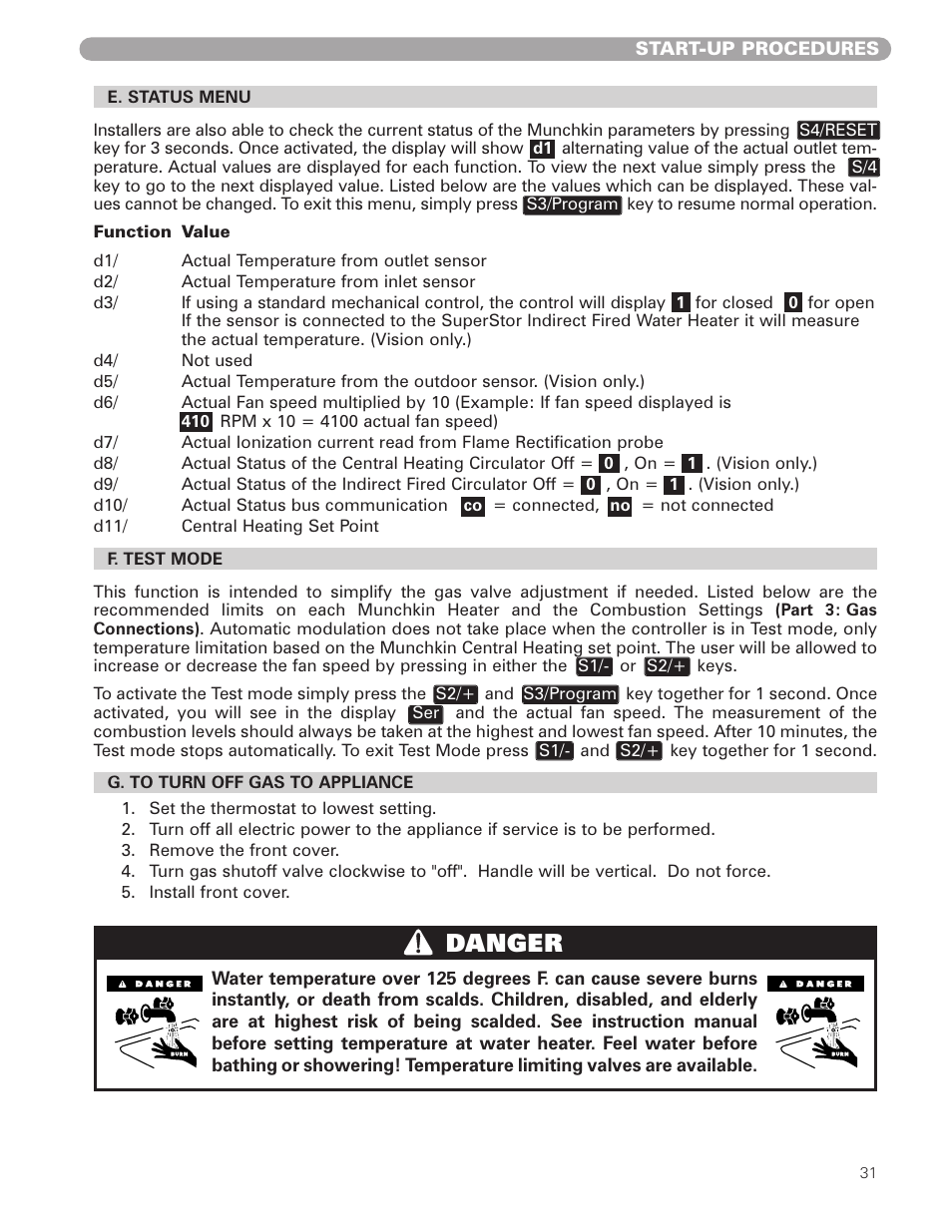 Danger | Munchkin 399M User Manual | Page 31 / 44