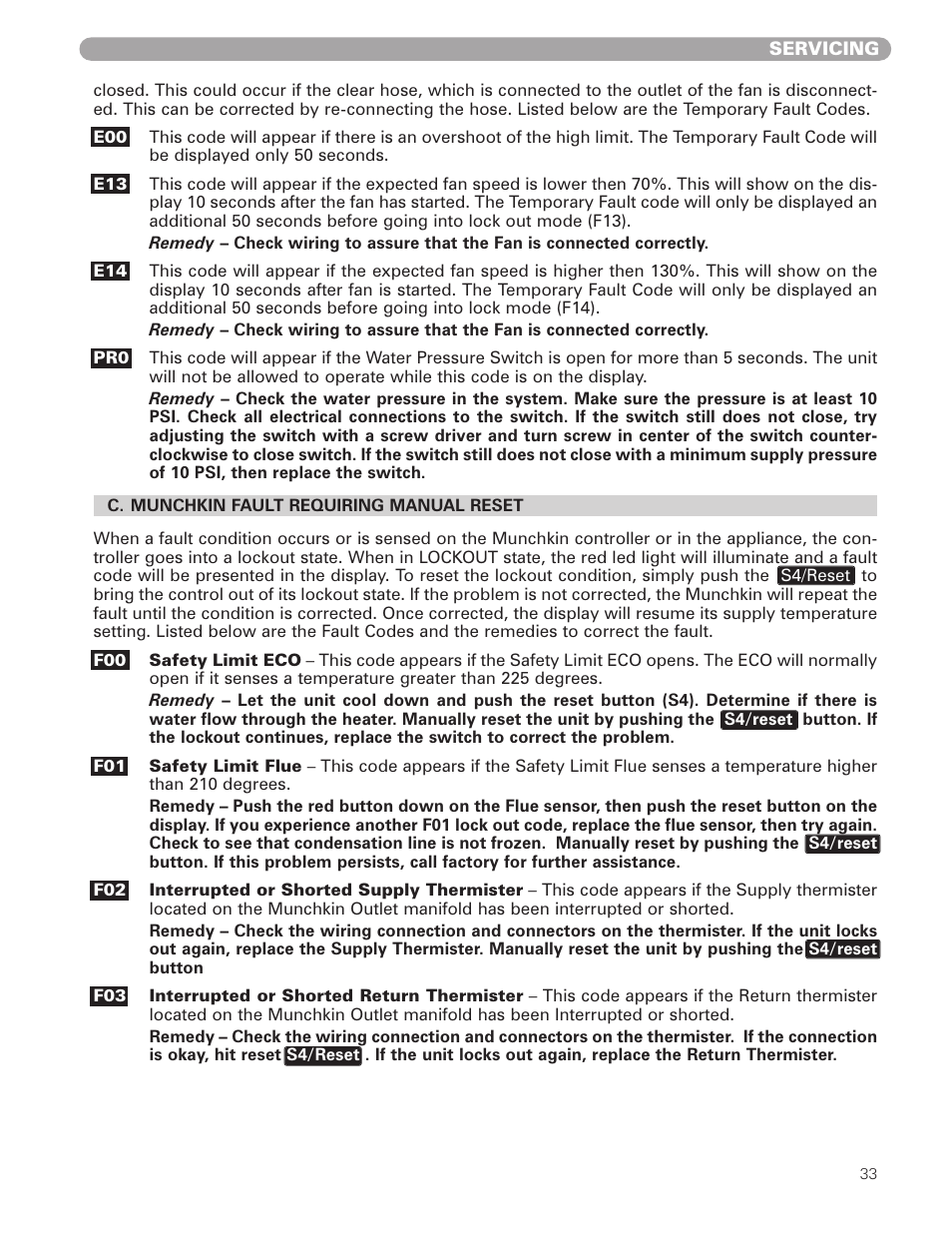 Munchkin 399M User Manual | Page 33 / 44