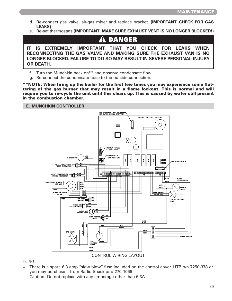 Danger | Munchkin 399M User Manual | Page 39 / 44