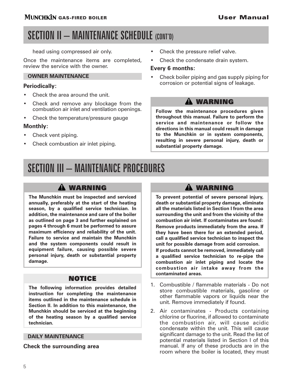 Cont’d) | Munchkin pmn User Manual | Page 6 / 16