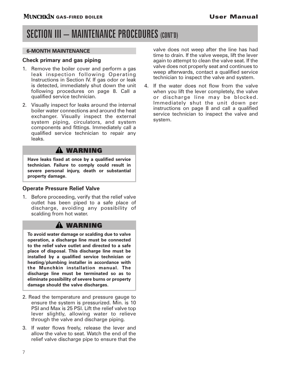 Cont’d) | Munchkin pmn User Manual | Page 8 / 16