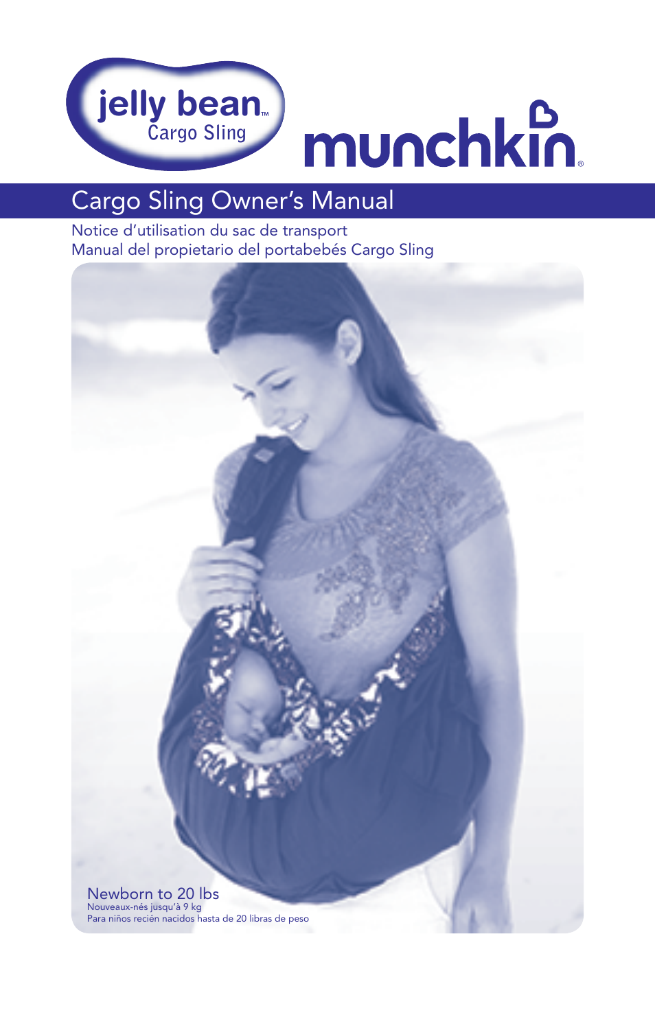 Munchkin Jelly Bean Cargo Sling User Manual | 12 pages