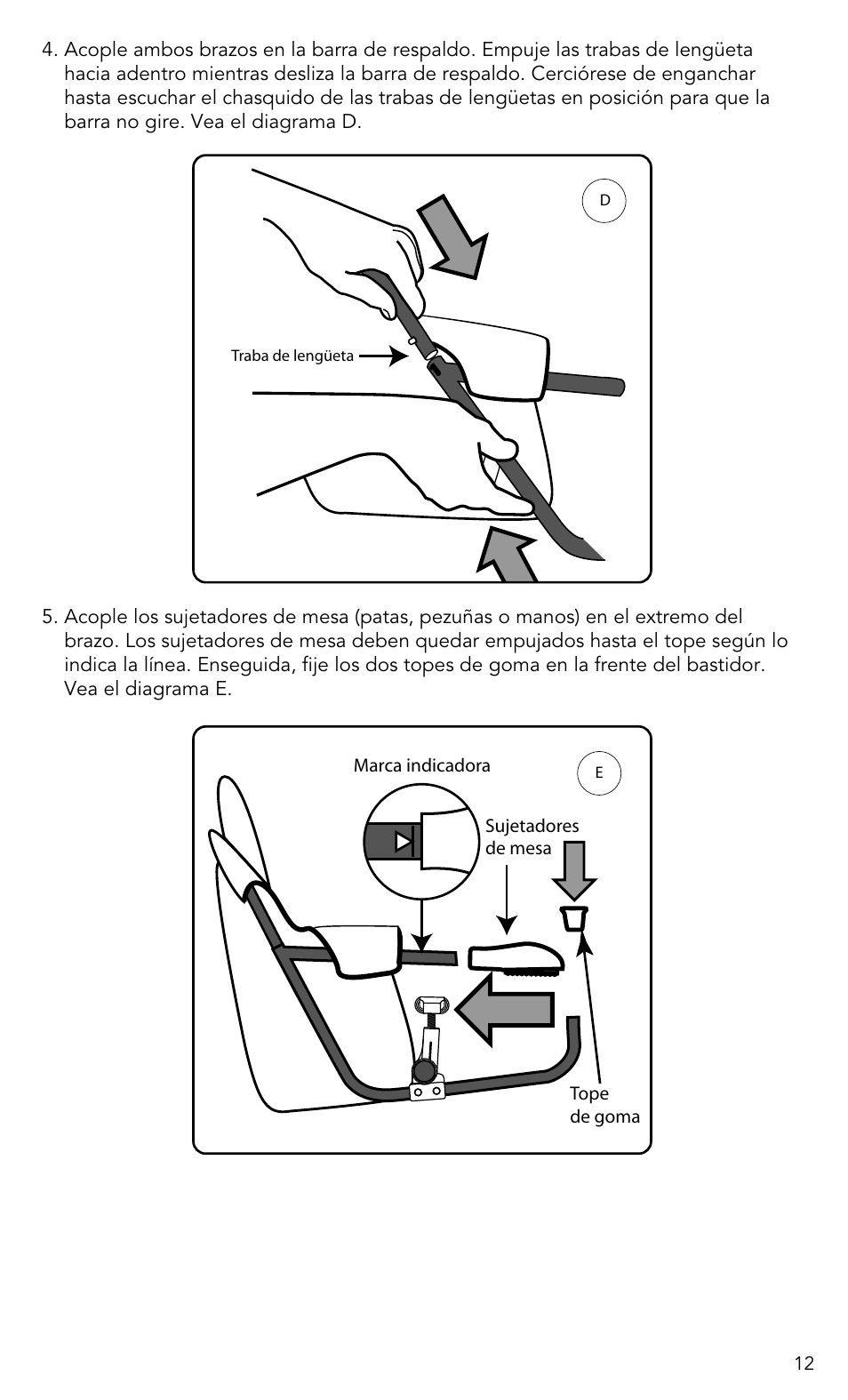 Munchkin Portable Hook-On Chair User Manual | Page 12 / 17