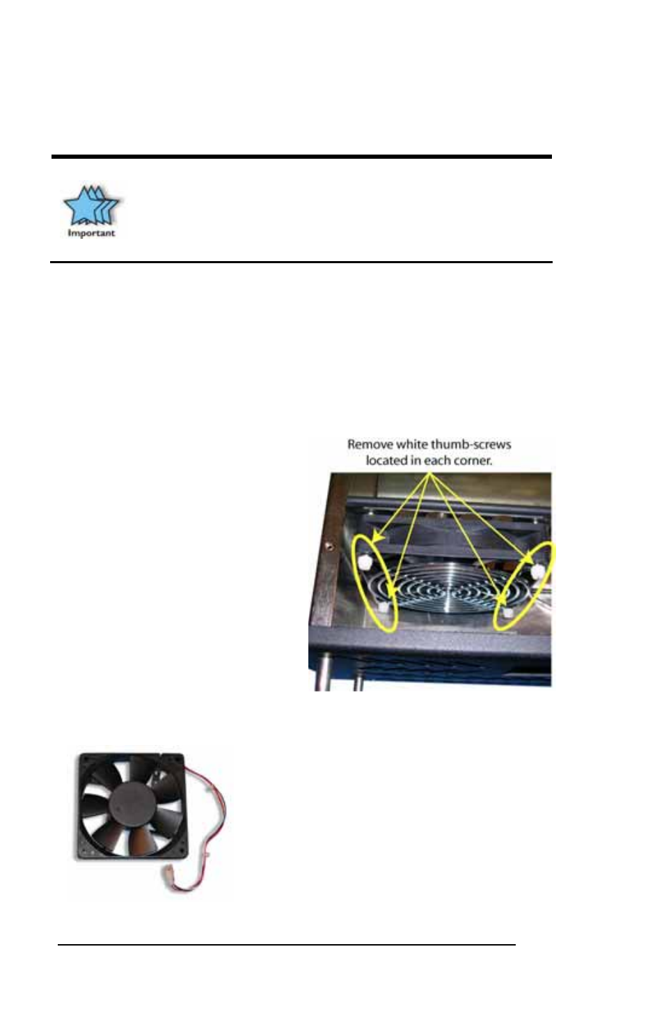 Replacing a fan | Mobility Electronics PCI Expansion System P13RR-TEL User Manual | Page 34 / 60