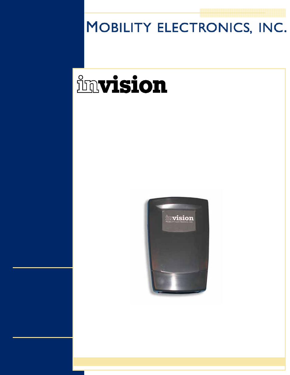 Mobility Electronics INVISION PS6U1UPE User Manual | 16 pages