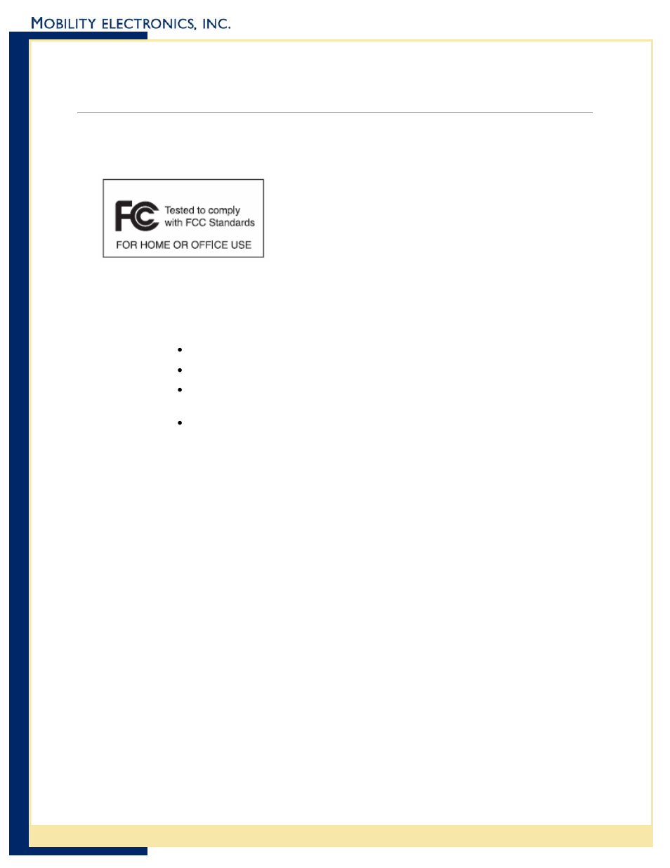 Radio frequency interference requirement, Fcc statement, Radio frequency interference requirement - canada | Ppendix, Egulatory, Nformation, Appendix a – regulatory information | Mobility Electronics INVISION PS6U1UPE User Manual | Page 13 / 16