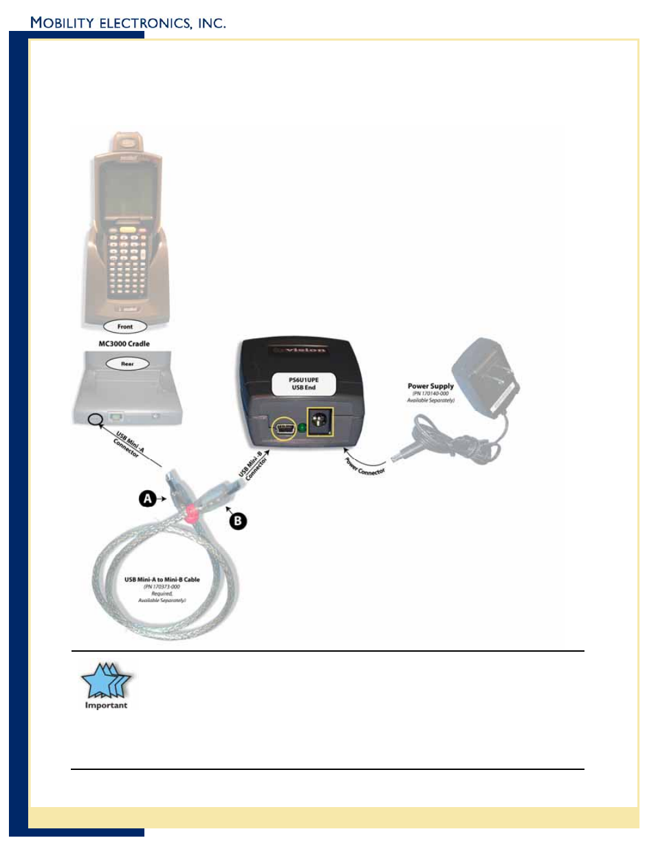 Setting up the mc3000 | Mobility Electronics INVISION PS6U1UPE User Manual | Page 9 / 16