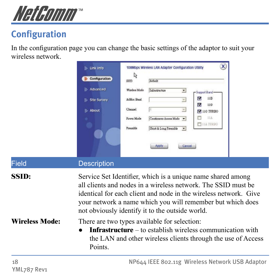 Conﬁguration, Configuration | Mobility Electronics NP644 User Manual | Page 18 / 40