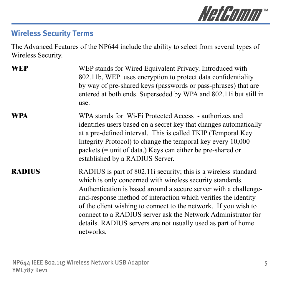 Mobility Electronics NP644 User Manual | Page 5 / 40