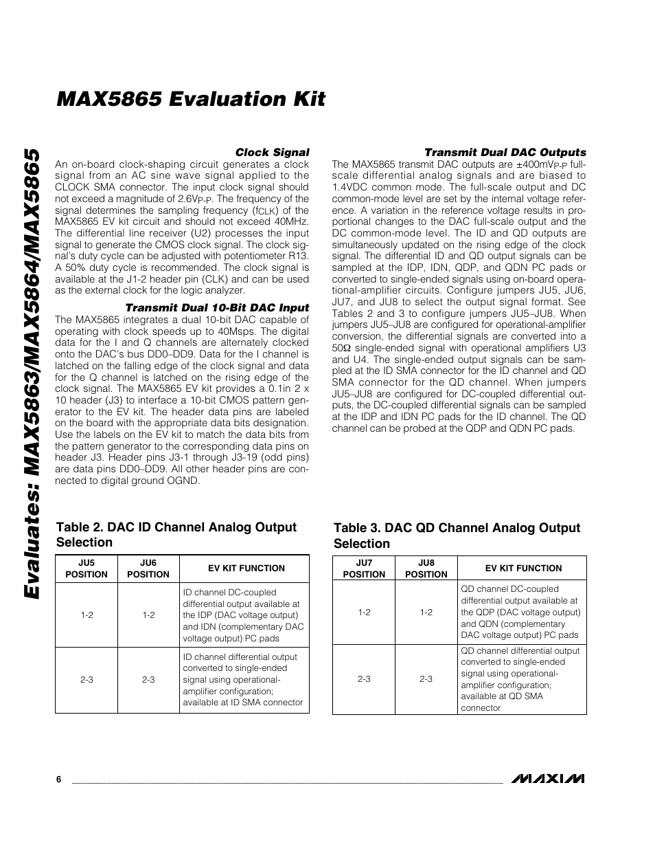 Maxim Integrated MAX5865 User Manual | Page 6 / 18