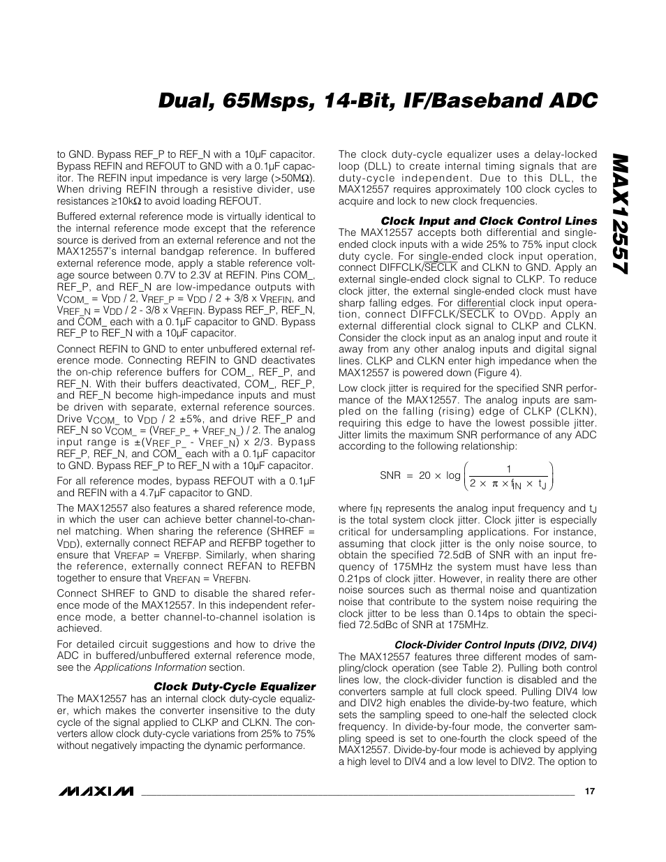 Maxim Integrated MAX12557 User Manual | Page 17 / 28