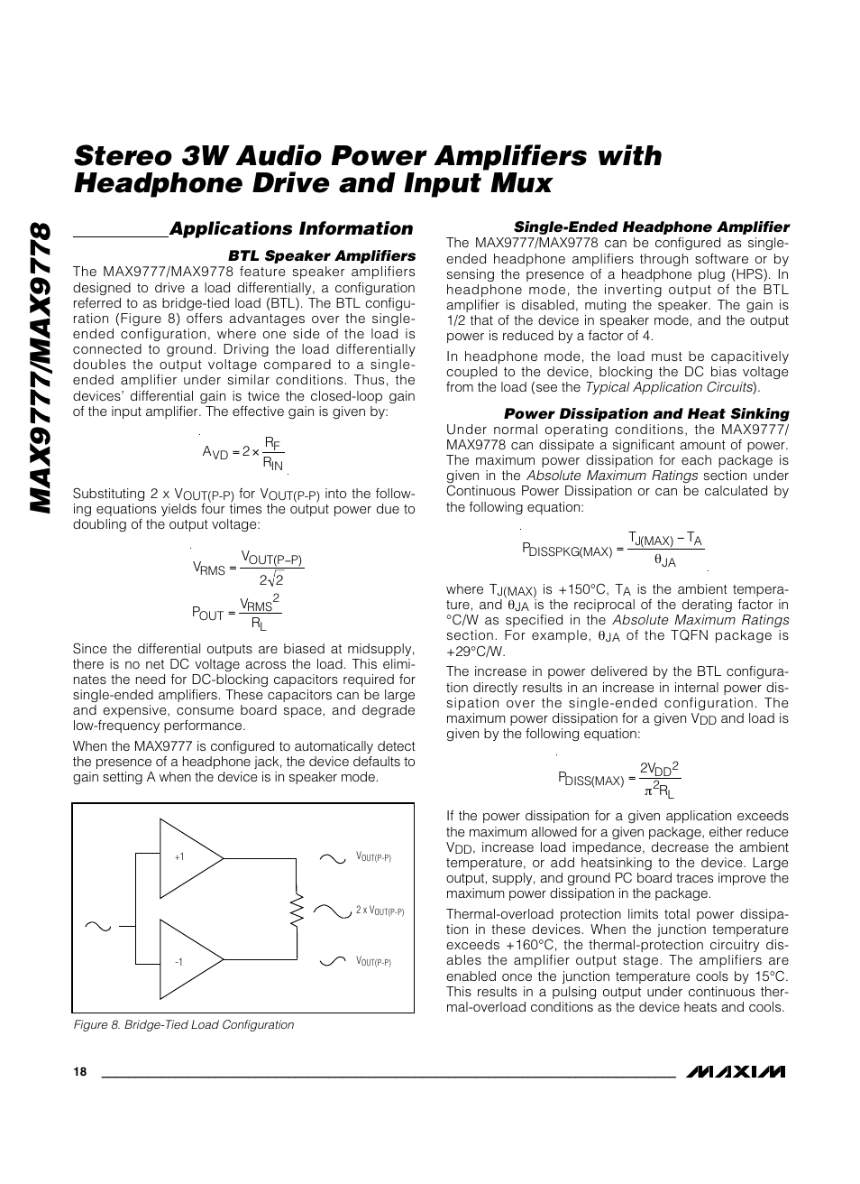 Applications information | Maxim Integrated MAX9778 User Manual | Page 18 / 27