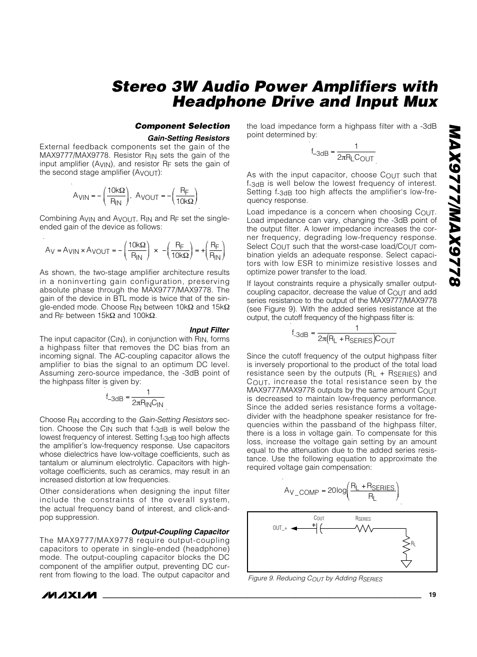 Maxim Integrated MAX9778 User Manual | Page 19 / 27