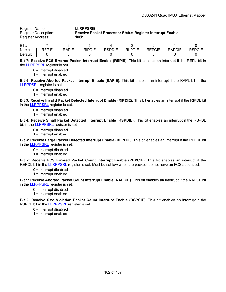 Maxim Integrated DS33Z41 User Manual | Page 102 / 167