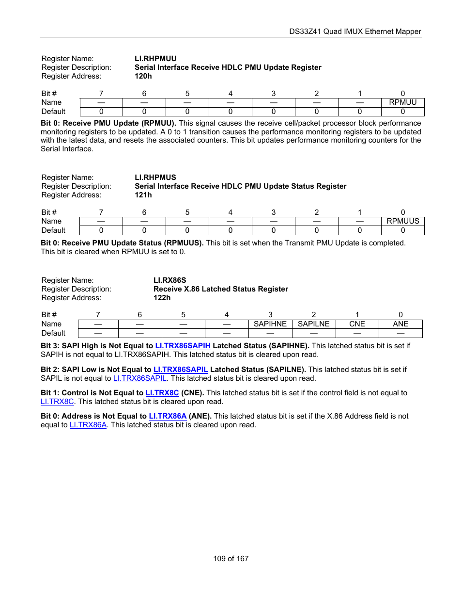 Maxim Integrated DS33Z41 User Manual | Page 109 / 167